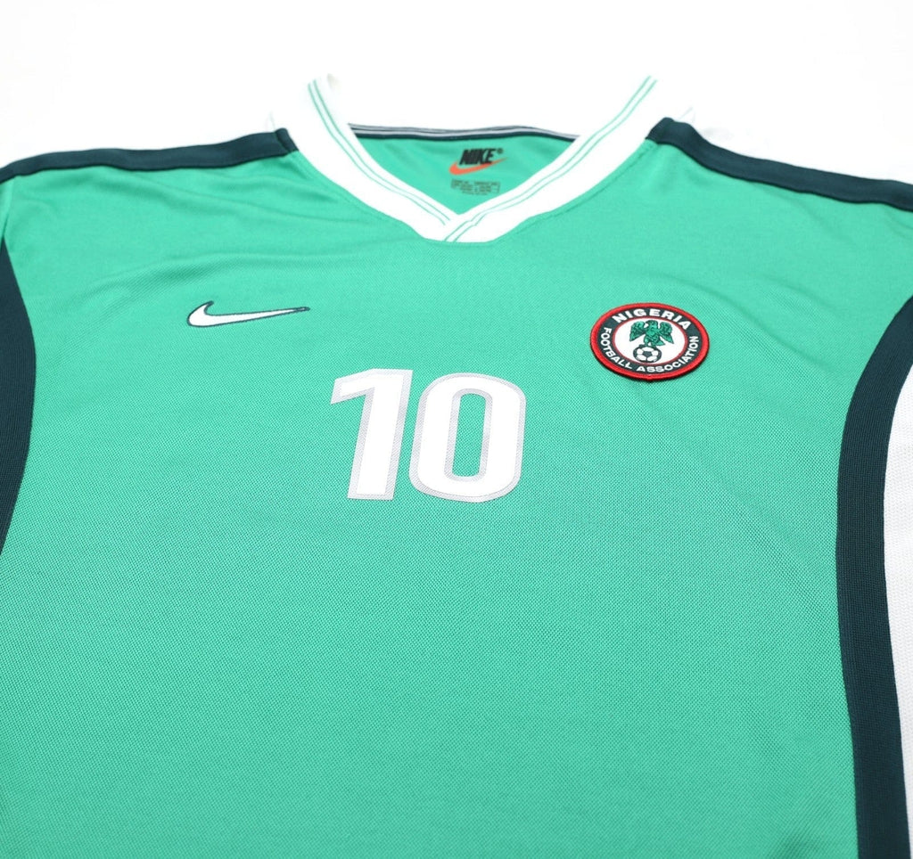 2002/04 OKOCHA #10 Nigeria Vintage Nike Home Football Shirt (XL) PSG 98