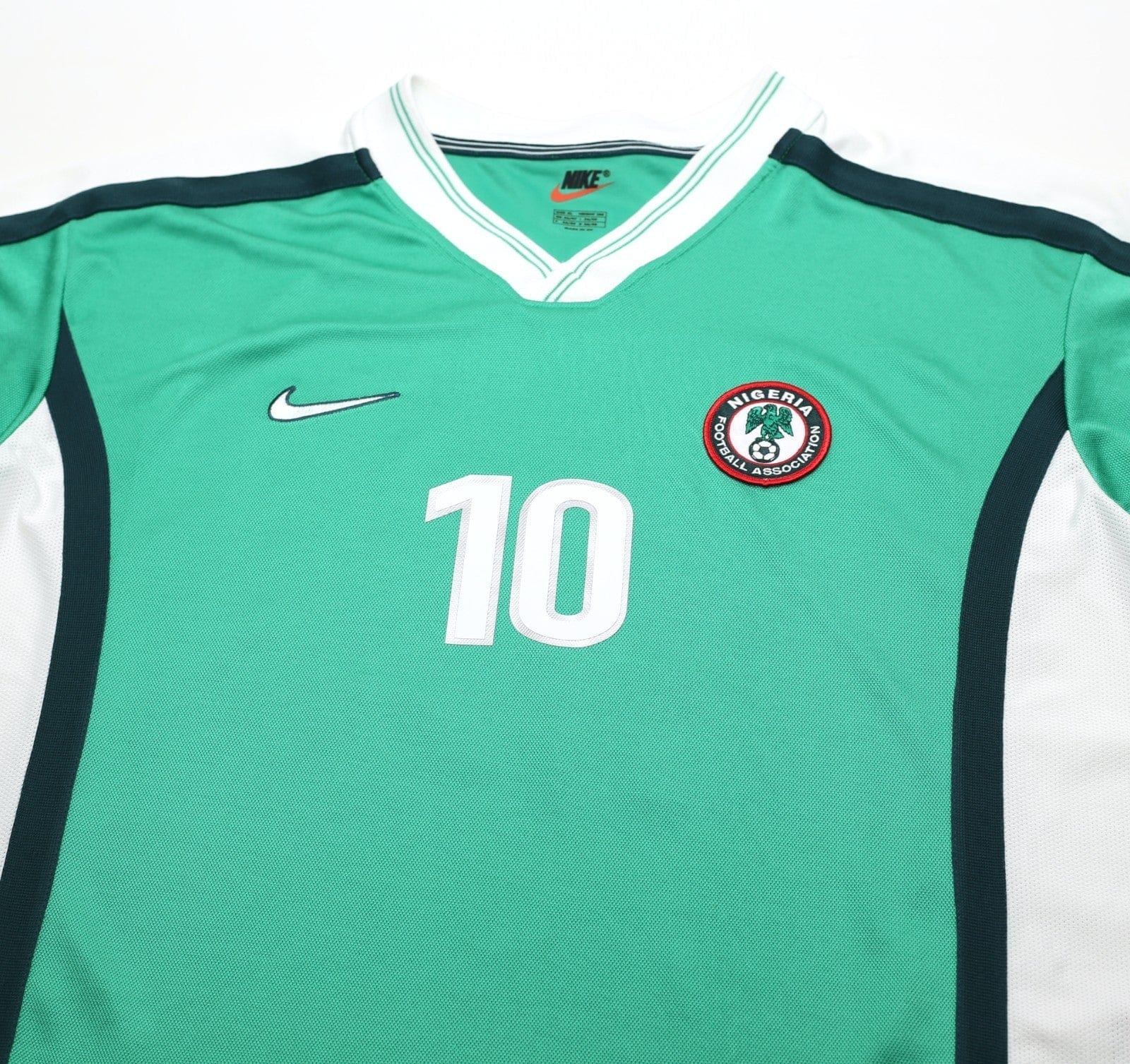 2002/04 OKOCHA #10 Nigeria Vintage Nike Home Football Shirt (XL) PSG 98