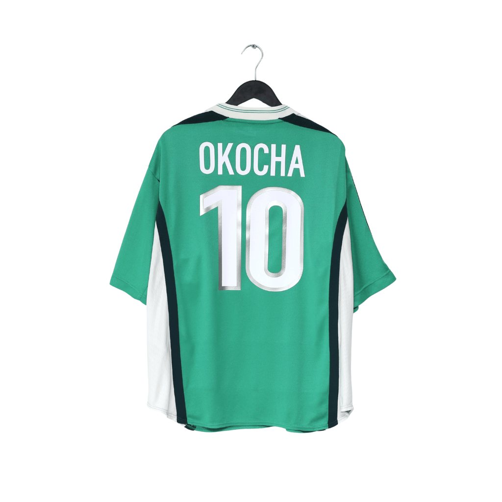 2002/04 OKOCHA #10 Nigeria Vintage Nike Home Football Shirt (XL) PSG 98