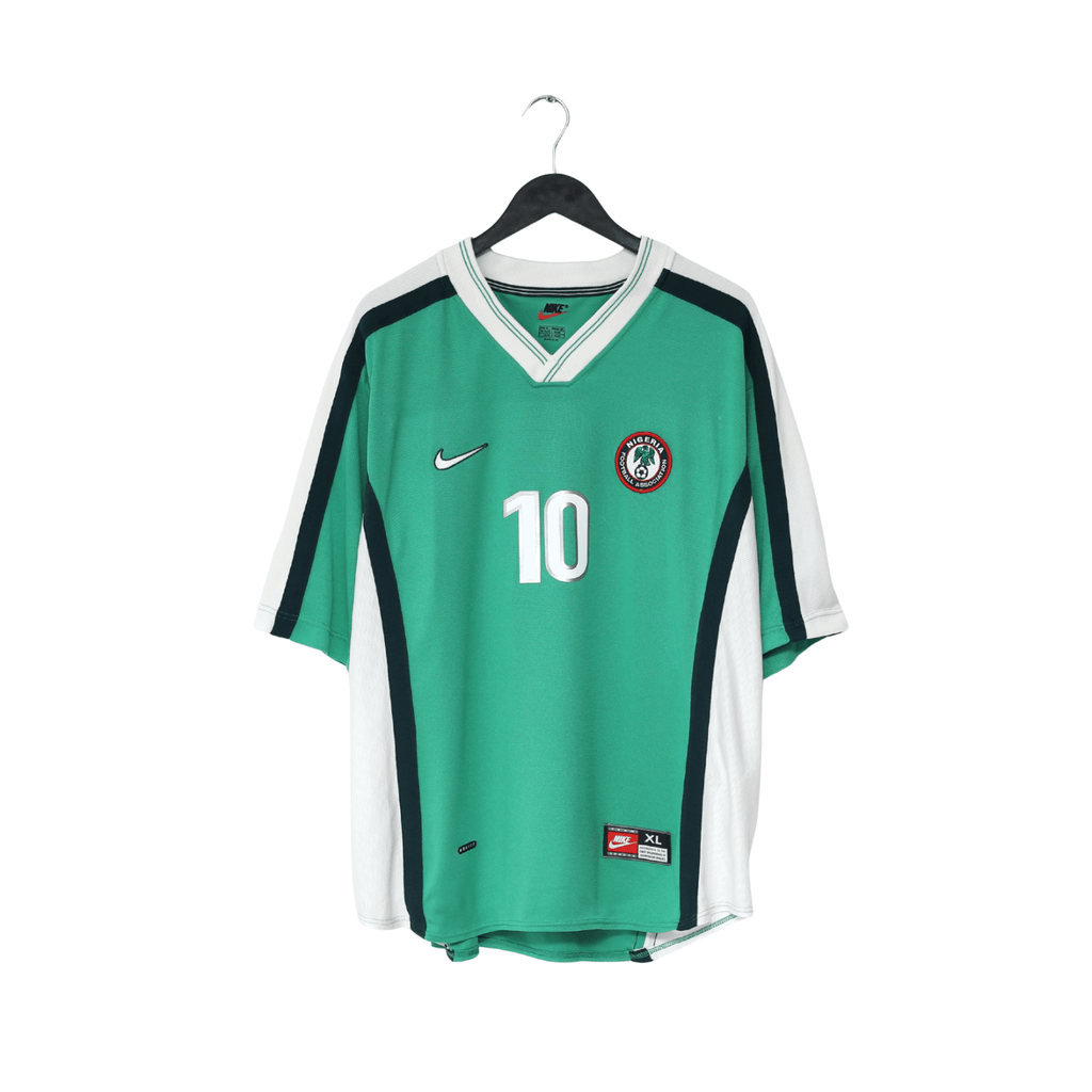 2002/04 OKOCHA #10 Nigeria Vintage Nike Home Football Shirt (XL) PSG 98