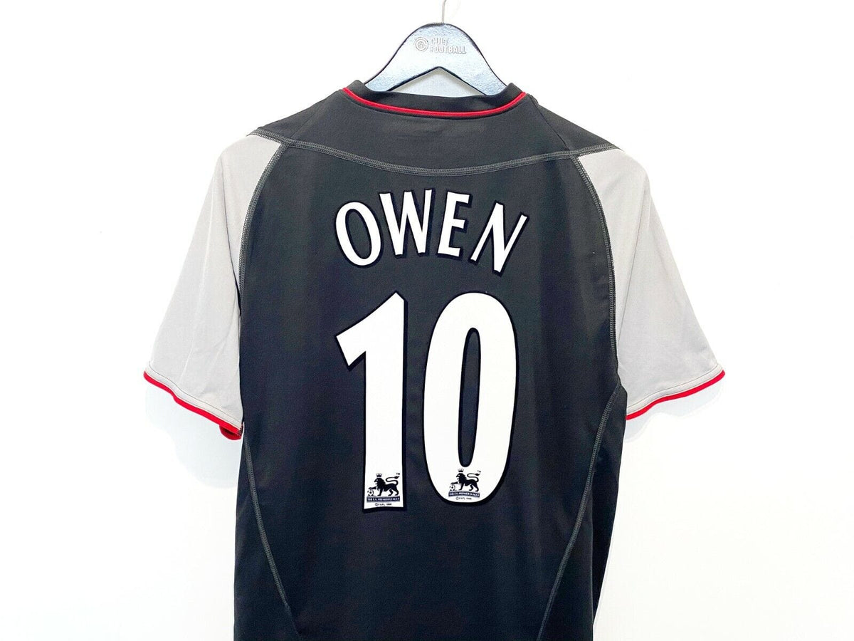 2002/04 OWEN #10 Liverpool Vintage Reebok Away Football Shirt Jersey (S) England