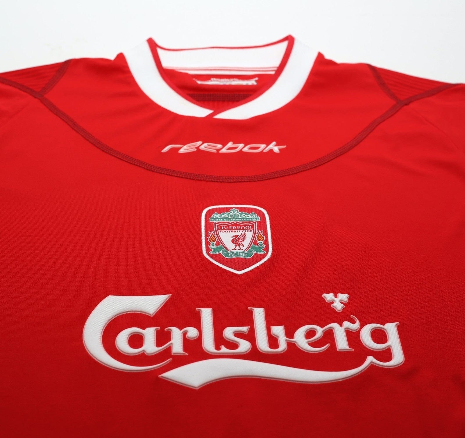 2002/04 OWEN #10 Liverpool Vintage Reebok Home Football Shirt (S) 36/38