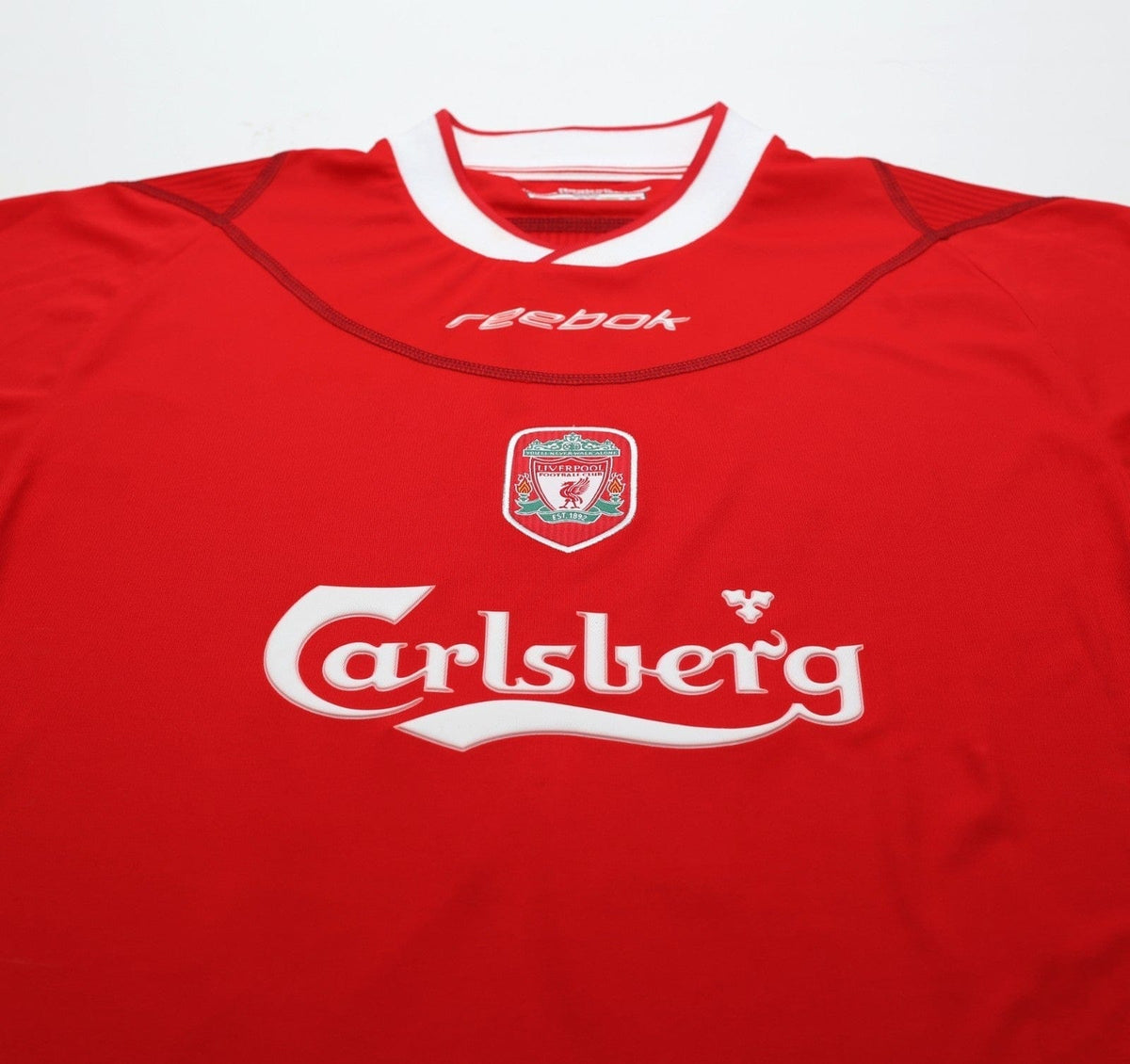 2002/04 OWEN #10 Liverpool Vintage Reebok Home Football Shirt (S) 36/38