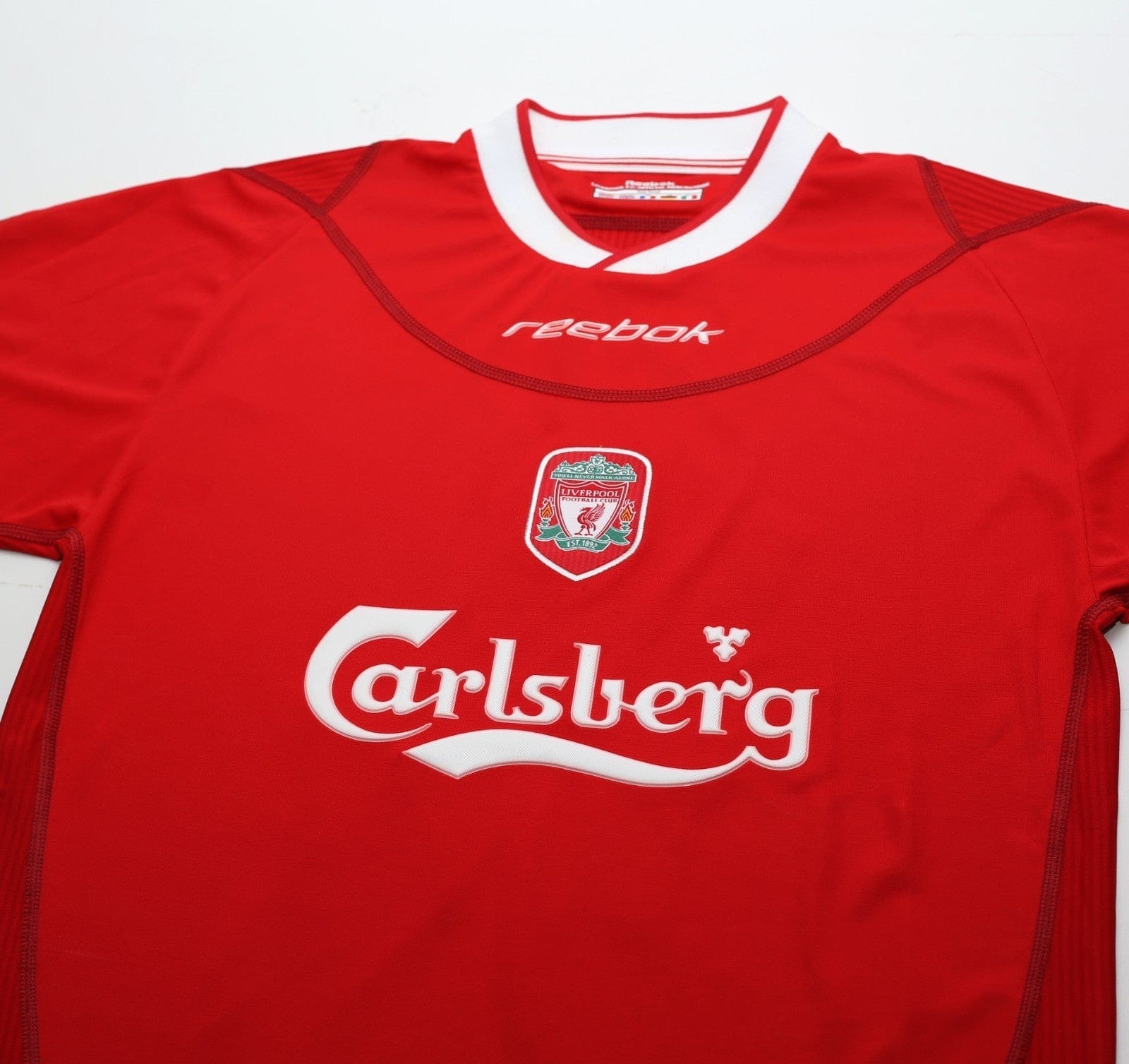 2002/04 OWEN #10 Liverpool Vintage Reebok Home Football Shirt (S) 36/38
