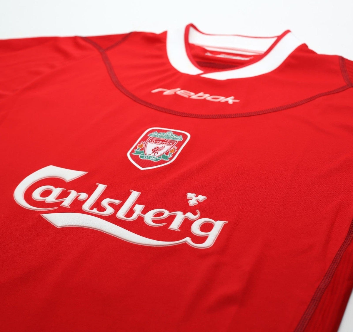 2002/04 OWEN #10 Liverpool Vintage Reebok Home Football Shirt (S) 36/38