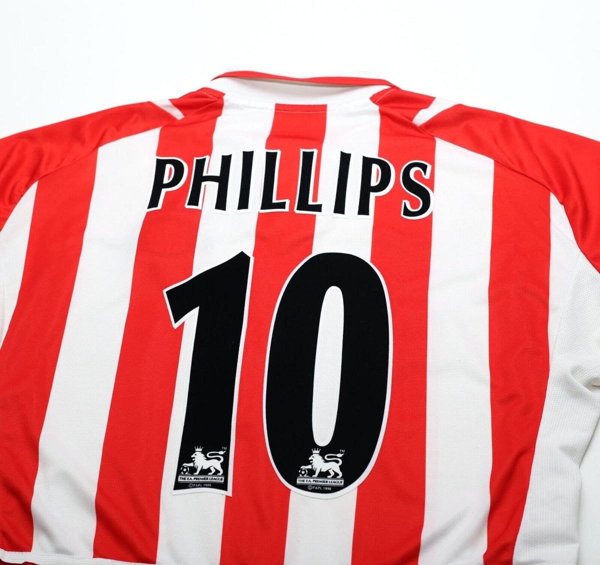 2002/04 PHILLIPS #10 Sunderland Vintage Nike Home Football Shirt (L)