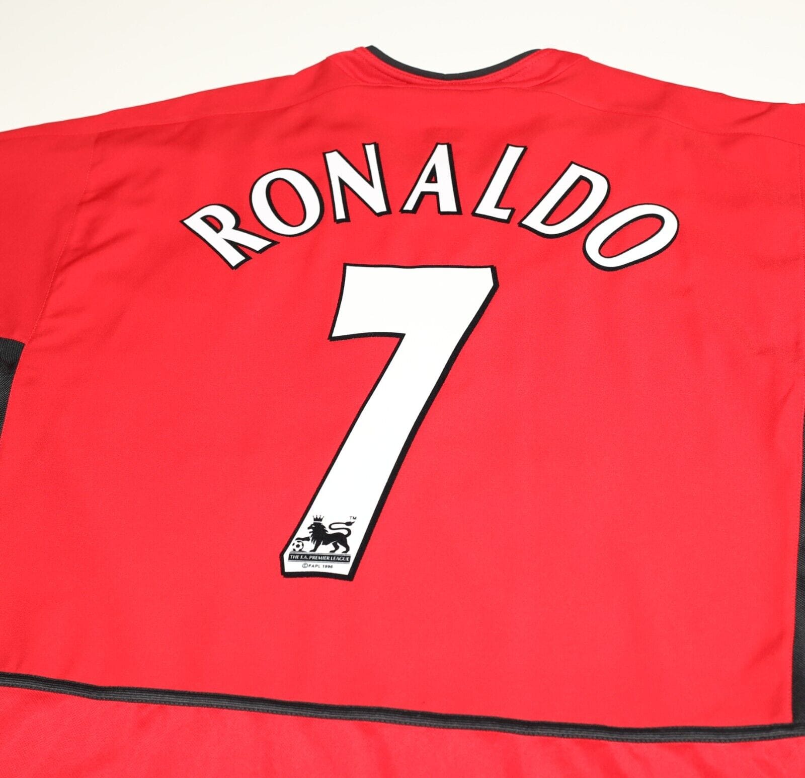 2002/04 RONALDO #7 Manchester United Vintage Nike Home Football Shirt (XL)
