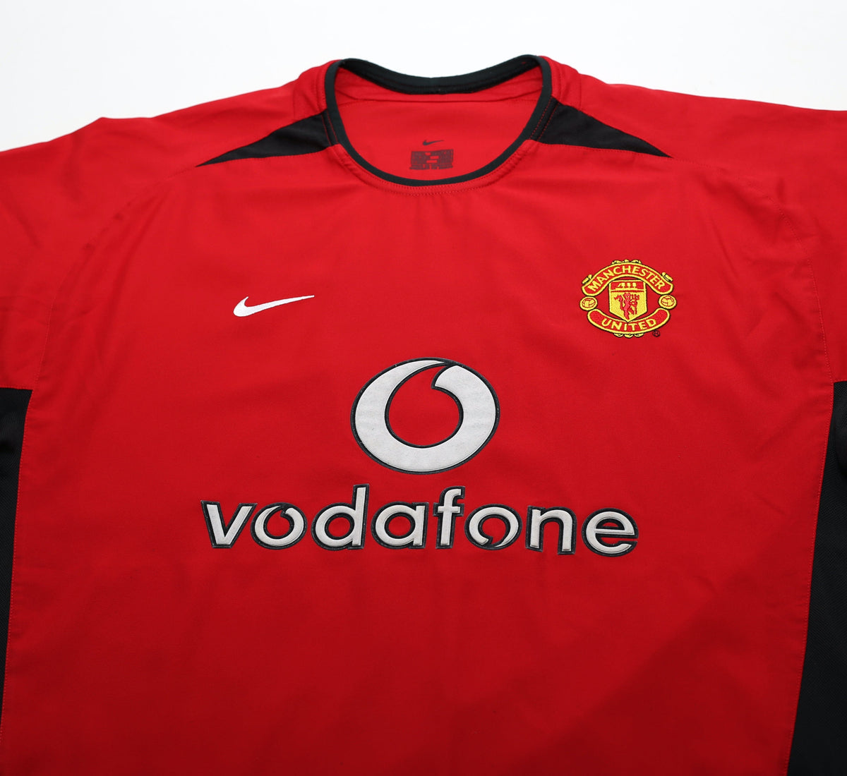 2002/04 RONALDO #7 Manchester United Vintage UCL Nike Home Football Shirt (L)