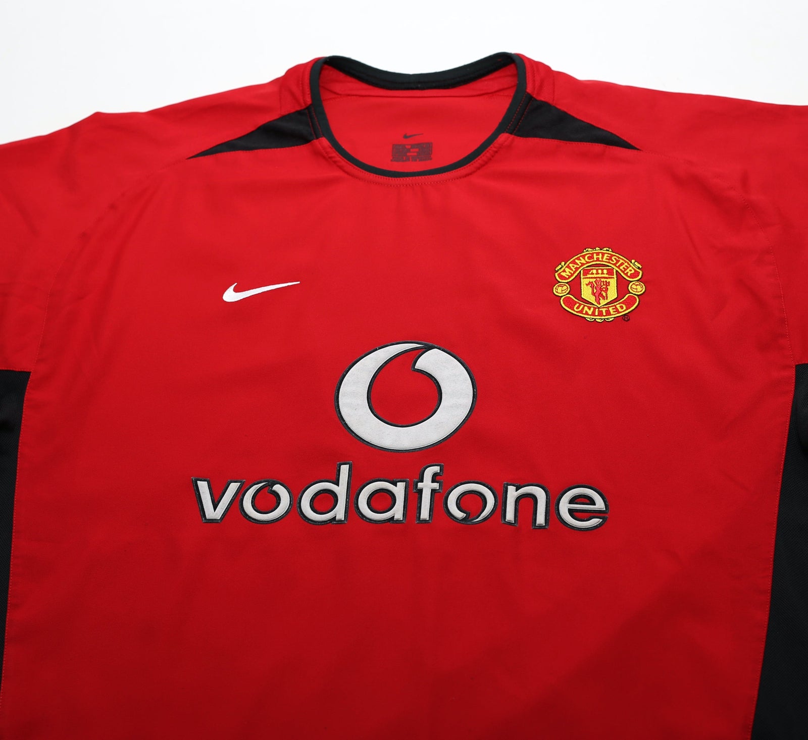 2002/04 RONALDO #7 Manchester United Vintage UCL Nike Home Football Shirt (L)