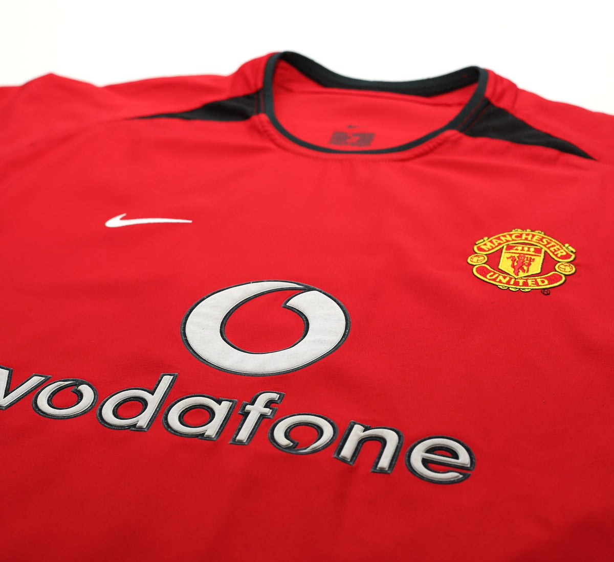 2002/04 RONALDO #7 Manchester United Vintage UCL Nike Home Football Shirt (L)