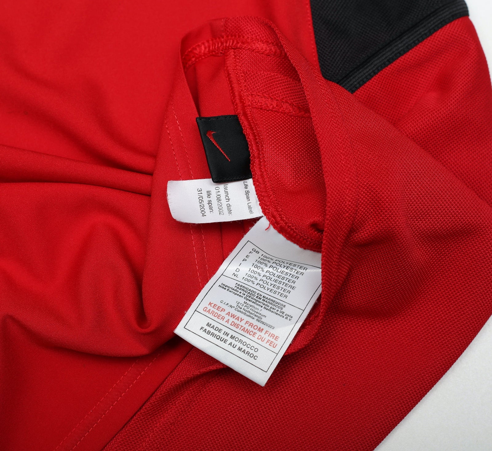 2002/04 RONALDO #7 Manchester United Vintage UCL Nike Home Football Shirt (L)