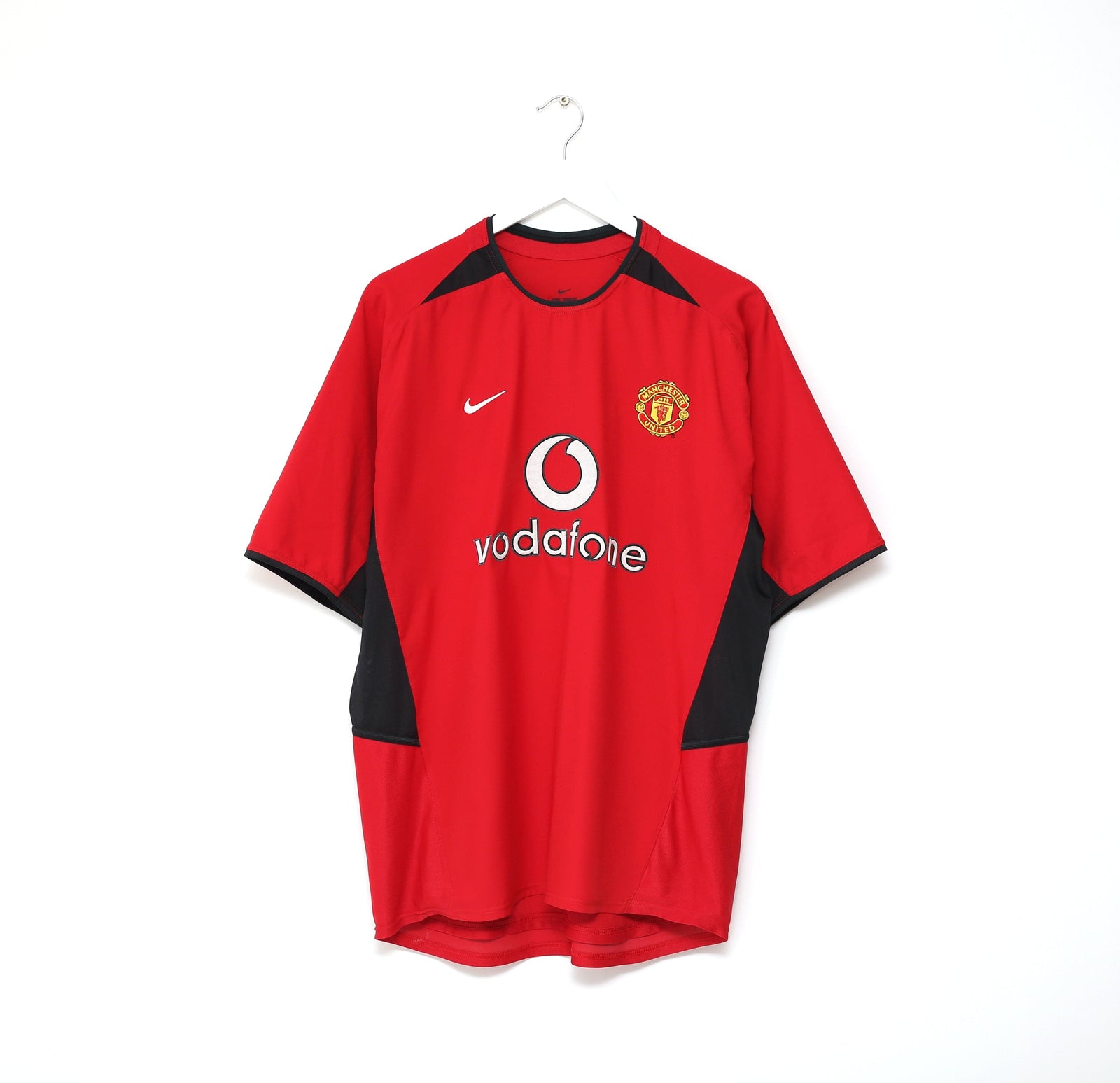 2002/04 RONALDO #7 Manchester United Vintage UCL Nike Home Football Shirt (L)