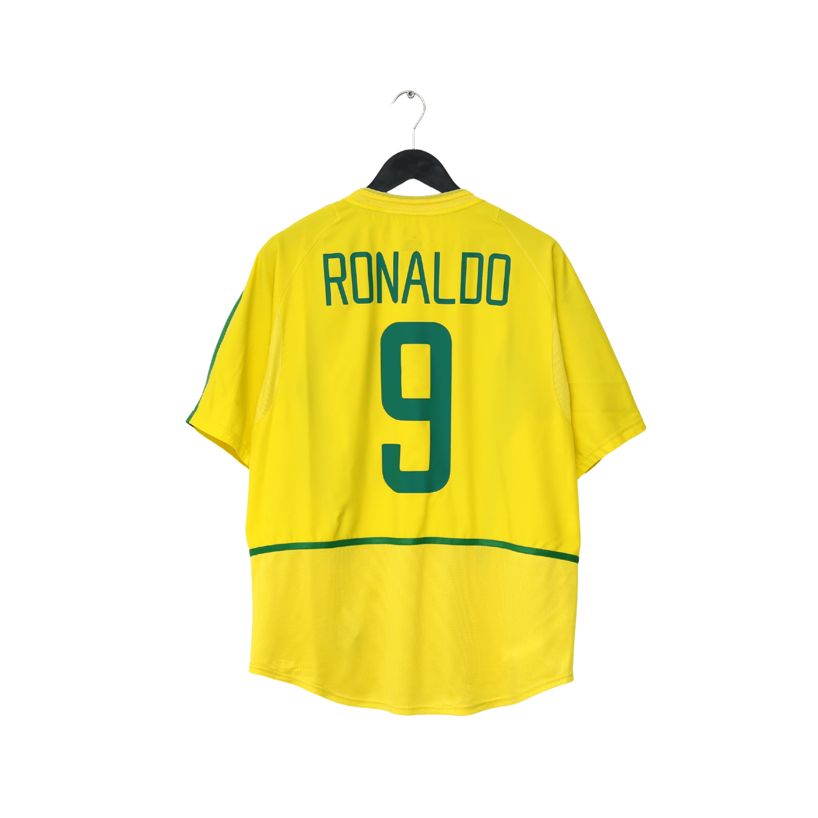 2002/04 RONALDO #9 Brazil Vintage Nike Home Football Shirt (L)