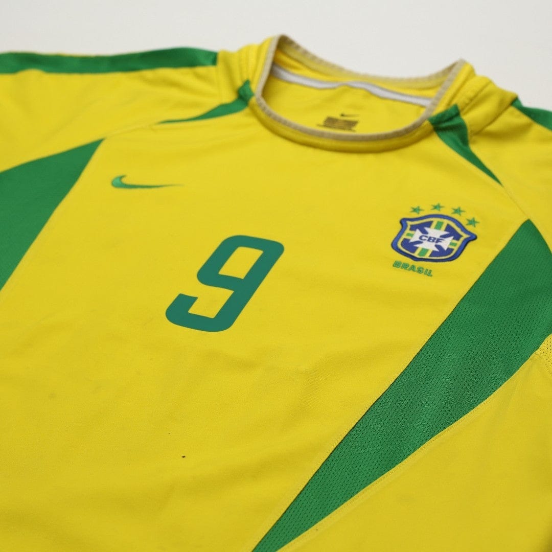 2002/04 Ronaldo #9 Brazil Vintage Nike Home Football Shirt (M)