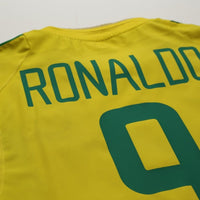 2002/04 Ronaldo #9 Brazil Vintage Nike Home Football Shirt (M)