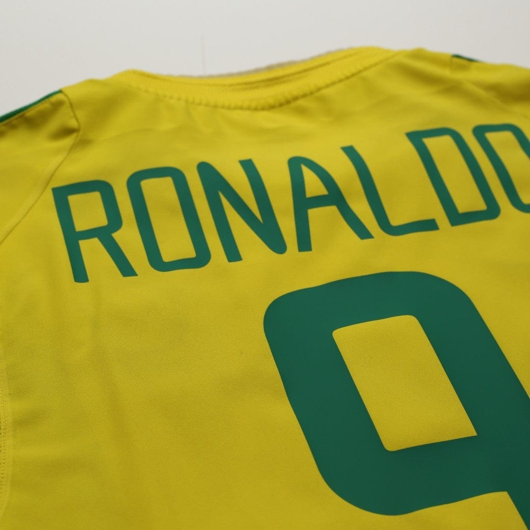 2002/04 Ronaldo #9 Brazil Vintage Nike Home Football Shirt (M)