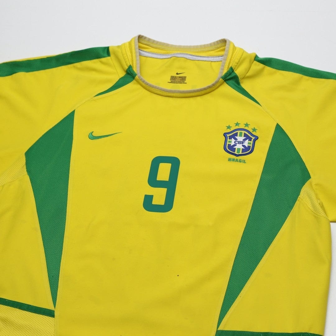 2002/04 Ronaldo #9 Brazil Vintage Nike Home Football Shirt (M)