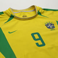 2002/04 Ronaldo #9 Brazil Vintage Nike Home Football Shirt (M)