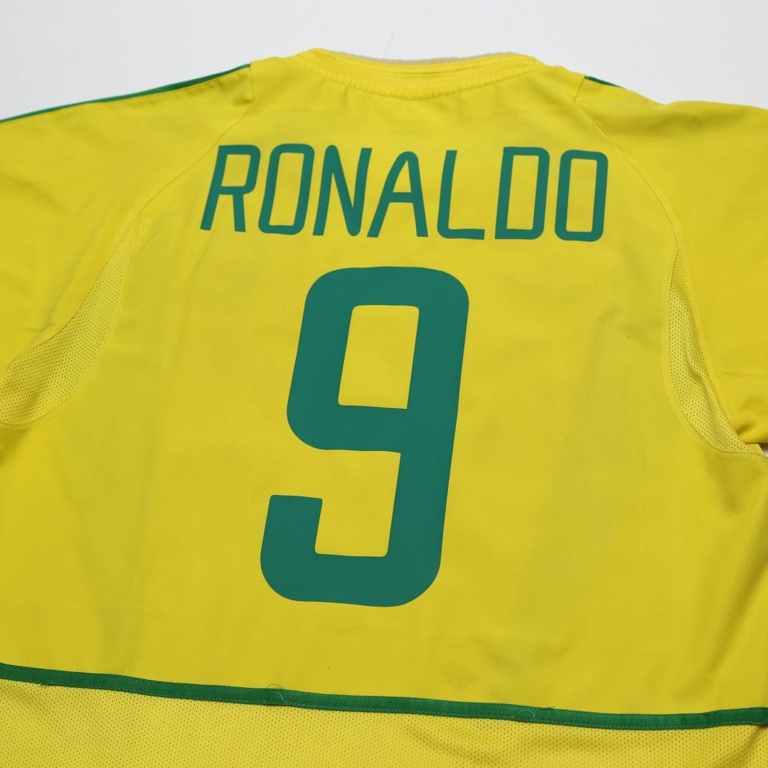 2002/04 Ronaldo #9 Brazil Vintage Nike Home Football Shirt (M)