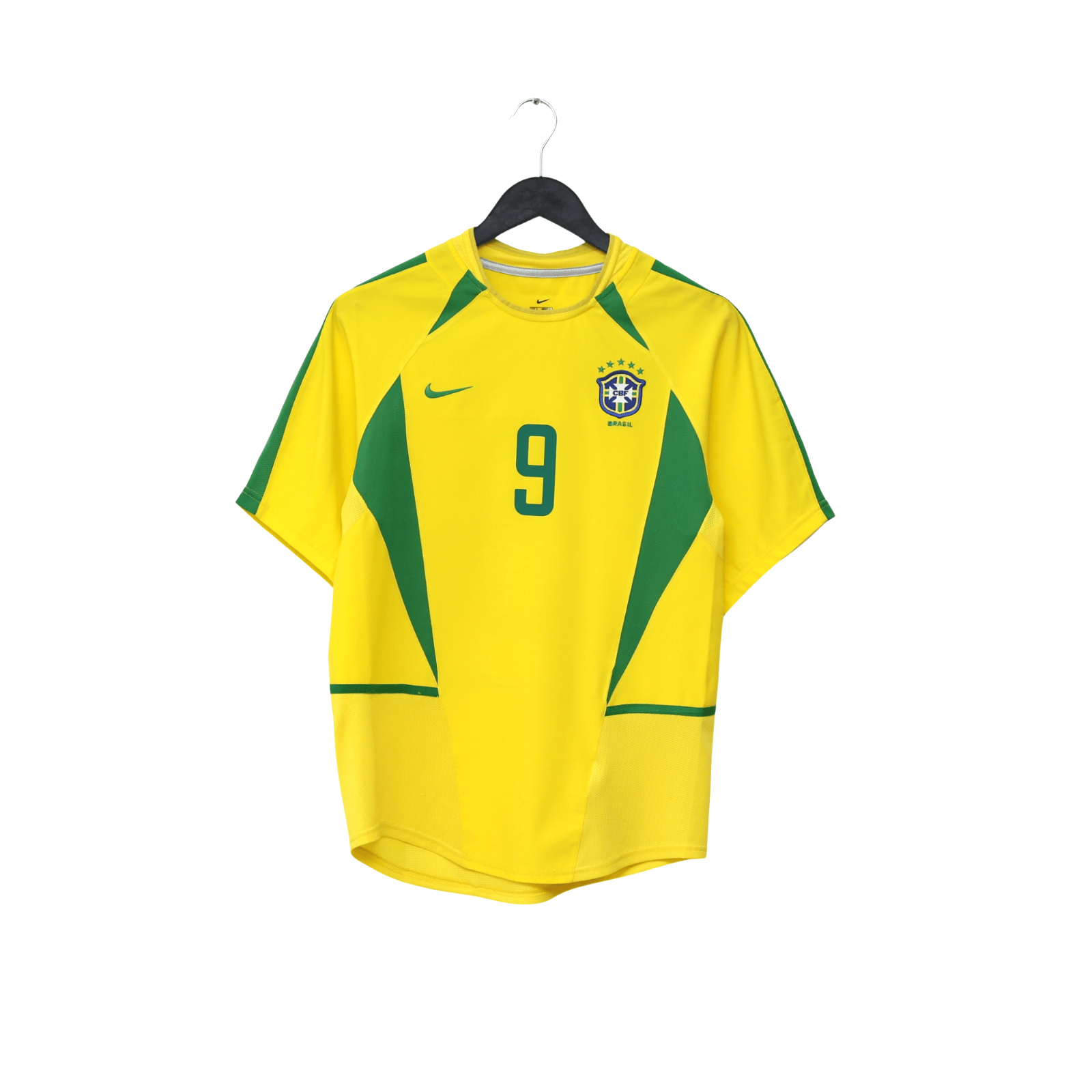 2002/04 Ronaldo #9 Brazil Vintage Nike Home Football Shirt (S)