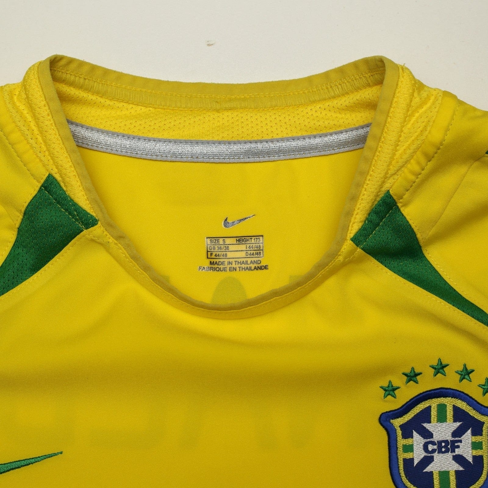 2002/04 Ronaldo #9 Brazil Vintage Nike Home Football Shirt (S)