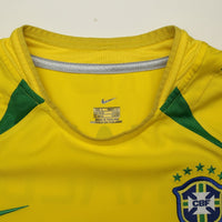 2002/04 Ronaldo #9 Brazil Vintage Nike Home Football Shirt (S)