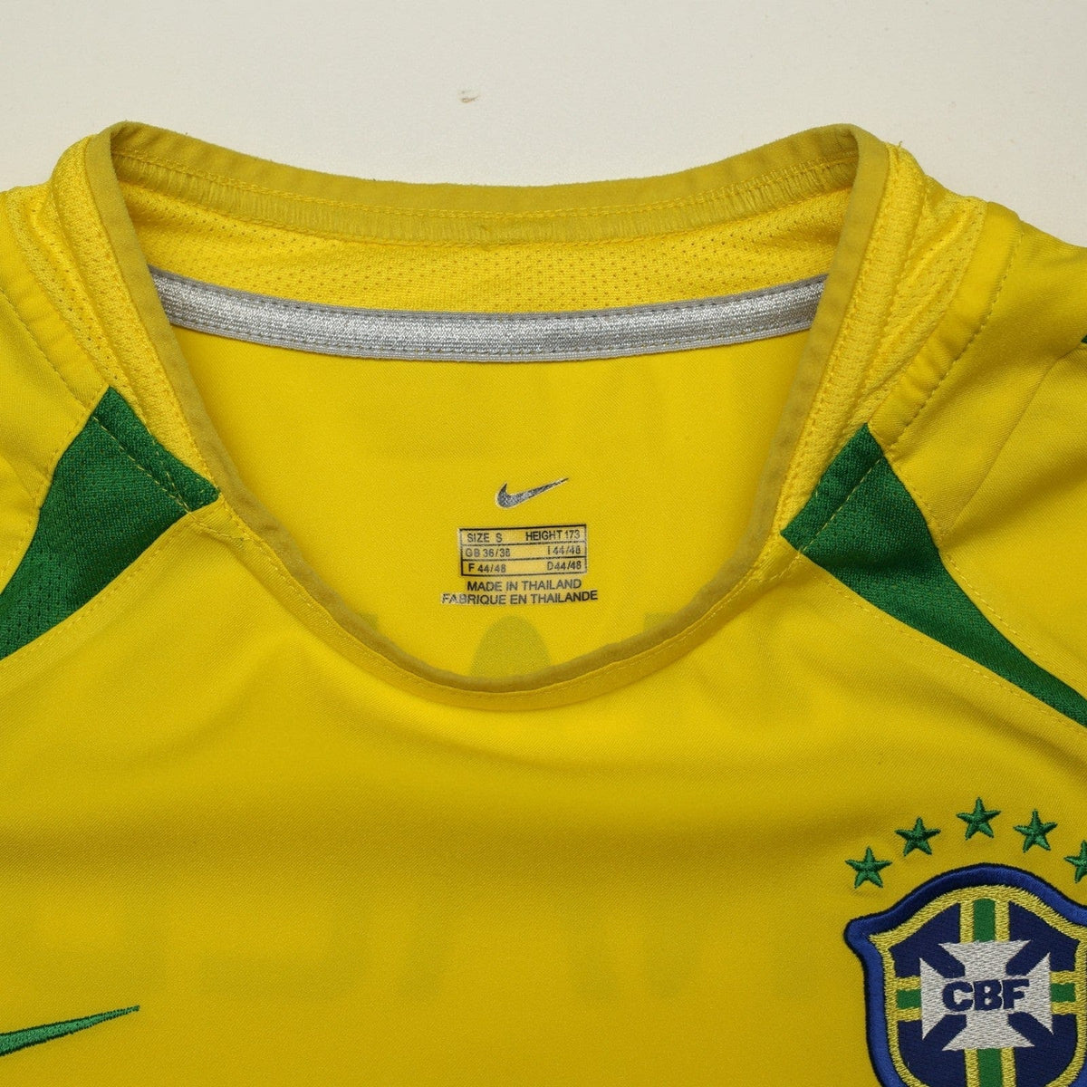 2002/04 Ronaldo #9 Brazil Vintage Nike Home Football Shirt (S)