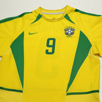 2002/04 Ronaldo #9 Brazil Vintage Nike Home Football Shirt (S)