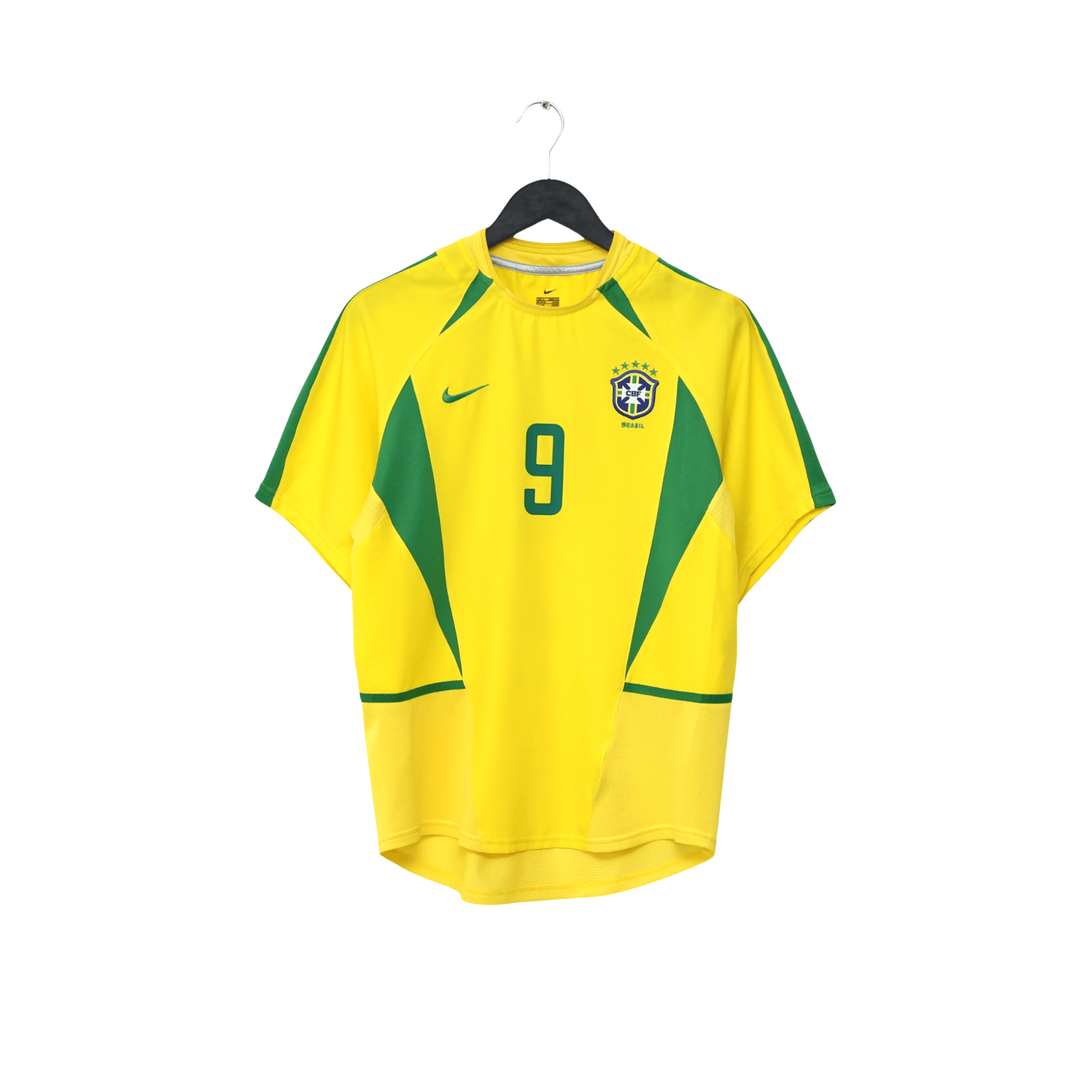 2002/04 Ronaldo #9 Brazil Vintage Nike Home Football Shirt (S)