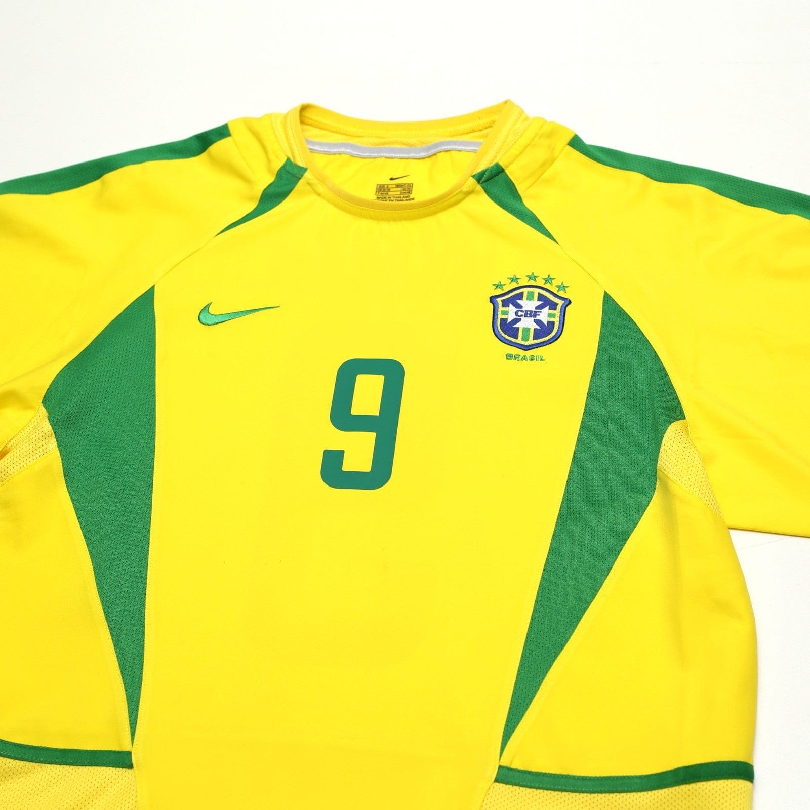 2002/04 Ronaldo #9 Brazil Vintage Nike Home Football Shirt (S)