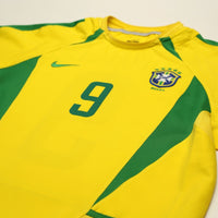 2002/04 Ronaldo #9 Brazil Vintage Nike Home Football Shirt (S)