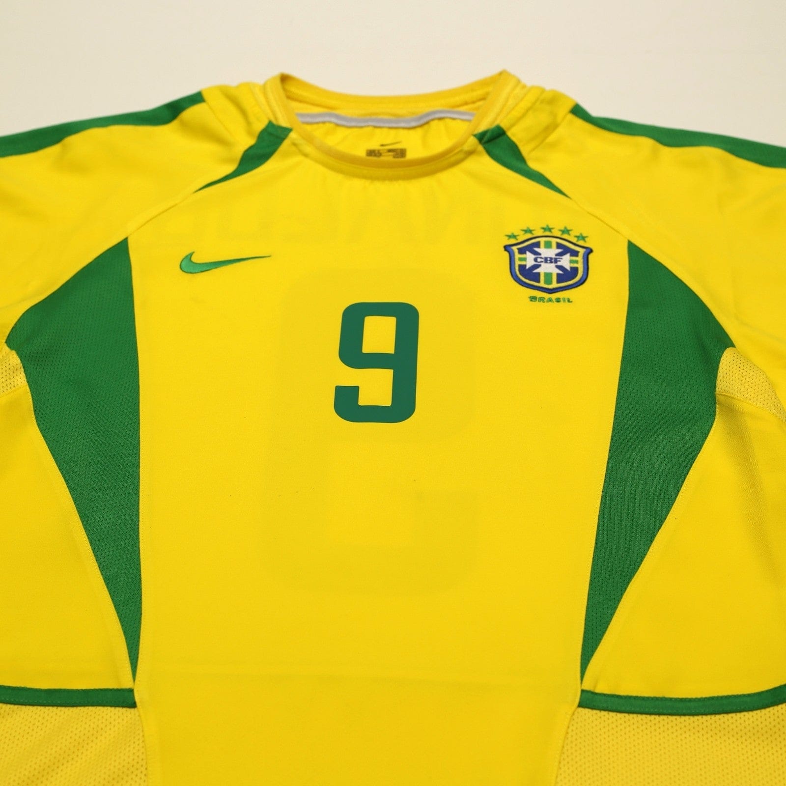 2002/04 Ronaldo #9 Brazil Vintage Nike Home Football Shirt (S)