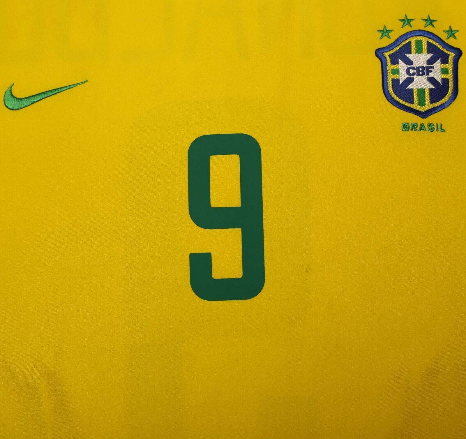 2002/04 RONALDO #9 Brazil Vintage Nike Home Football Shirt (XL)