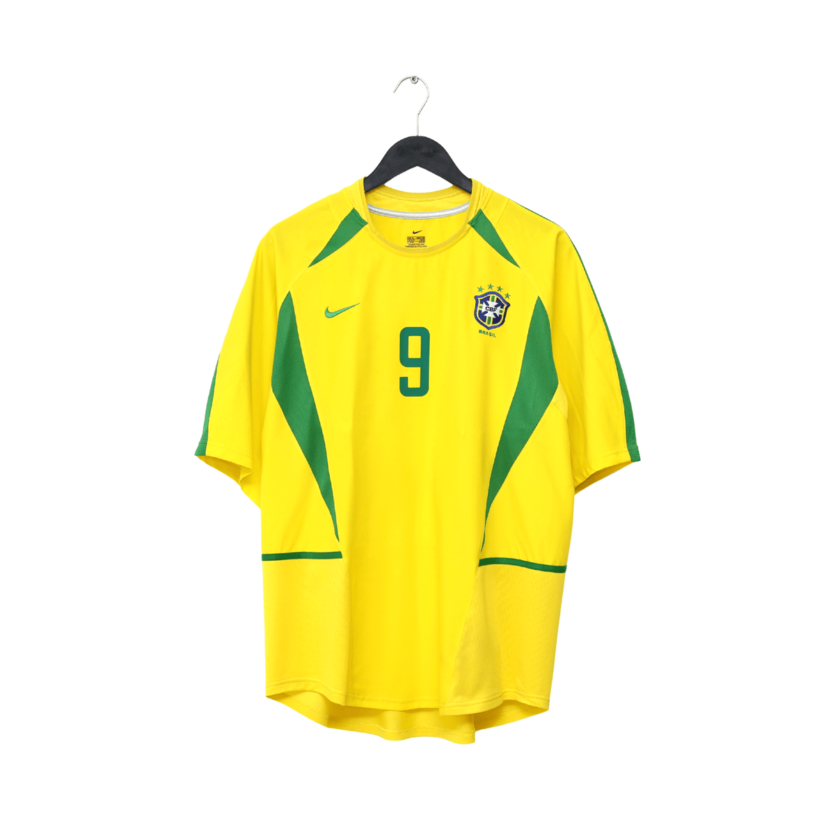 2002/04 RONALDO #9 Brazil Vintage Nike Home Football Shirt (XL)