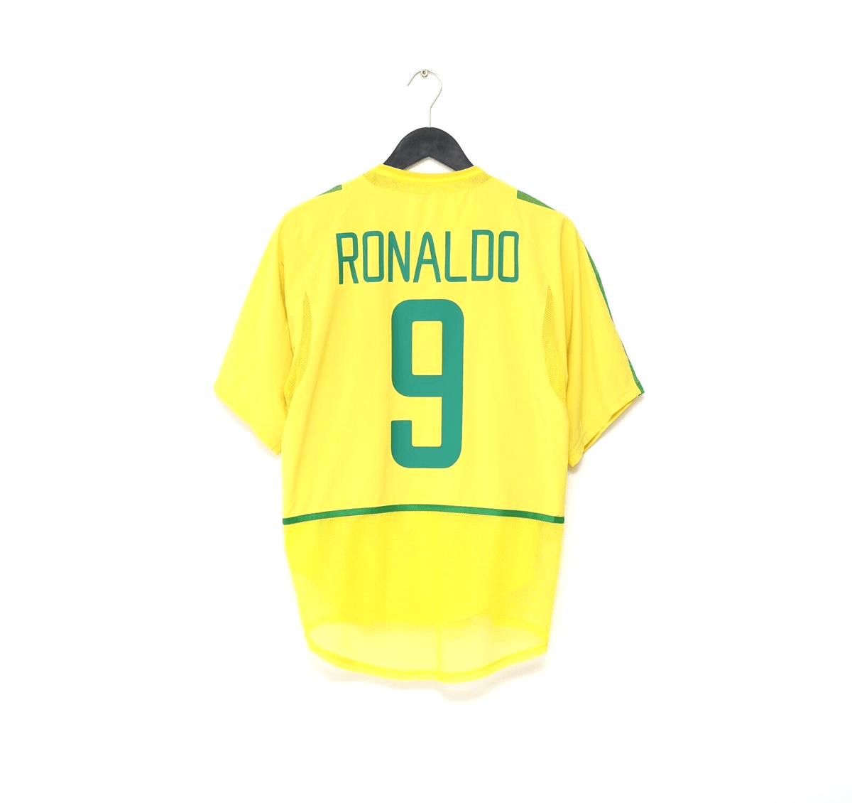 2002/04 RONALDO #9 Brazil Vintage Nike Player Issue Spec Home Football Shirt (M)