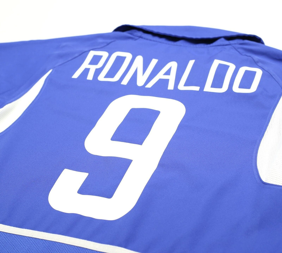 2002/04 RONALDO #9 Brazil Vintage Nike WC 2002 Away Football Shirt (S)
