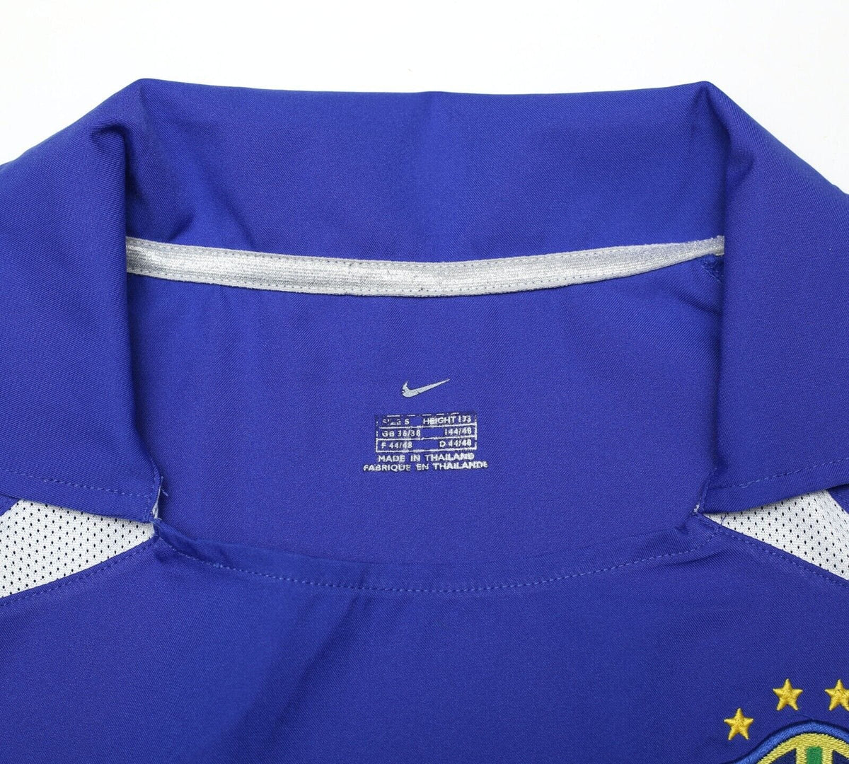 2002/04 RONALDO #9 Brazil Vintage Nike WC 2002 Away Football Shirt (S)