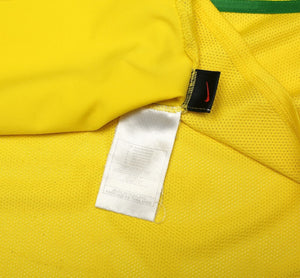 2002/04 RONALDO #9 Brazil Vintage Nike WC 2002 Home Football Shirt (XL)