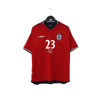 2002/04 Rooney #23 England Vintage Umbro Away Debut Football Shirt (L) Australia