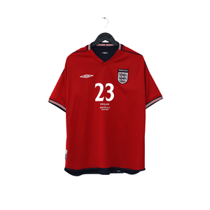 2002/04 Rooney #23 England Vintage Umbro Away Debut Football Shirt (L) Australia
