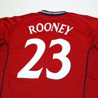 2002/04 Rooney #23 England Vintage Umbro Away Debut Football Shirt (L) Australia
