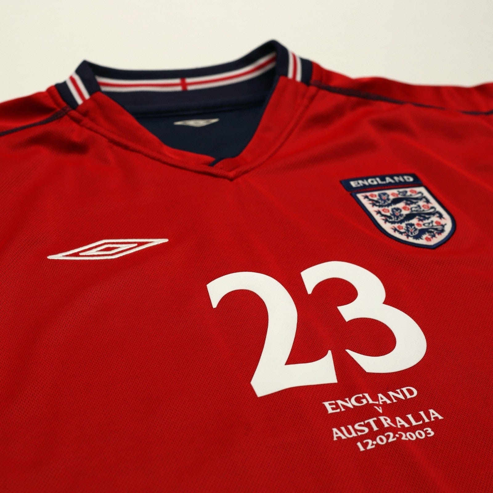 2002/04 Rooney #23 England Vintage Umbro Away Debut Football Shirt (L) Australia