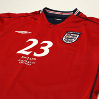 2002/04 Rooney #23 England Vintage Umbro Away Debut Football Shirt (L) Australia