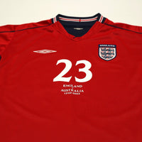 2002/04 Rooney #23 England Vintage Umbro Away Debut Football Shirt (L) Australia