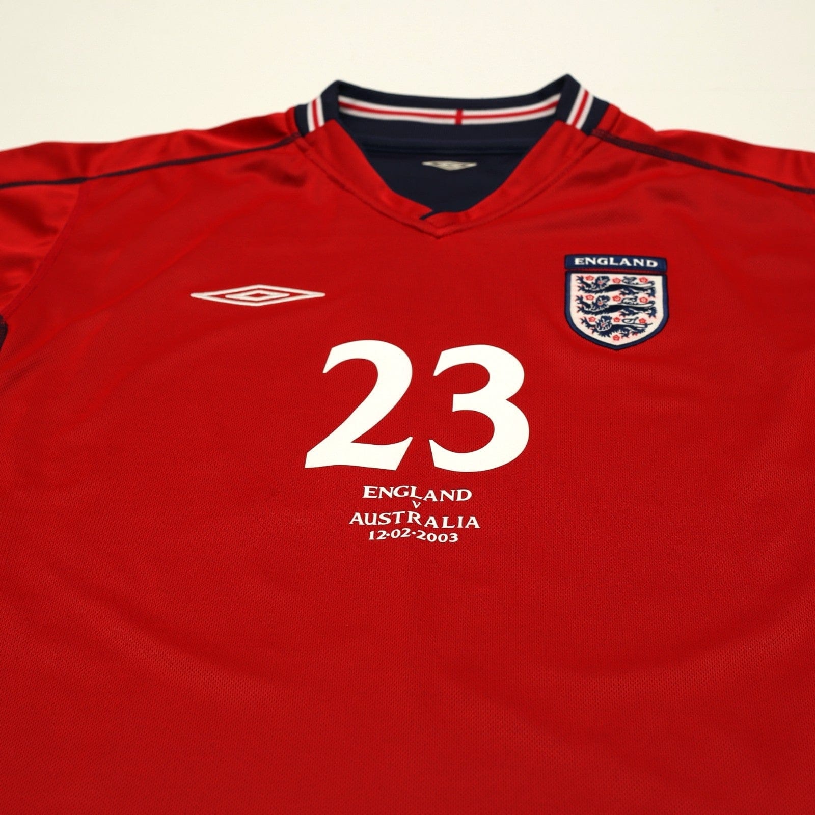 2002/04 Rooney #23 England Vintage Umbro Away Debut Football Shirt (L) Australia