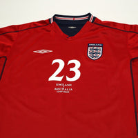 2002/04 Rooney #23 England Vintage Umbro Away Debut Football Shirt (L) Australia