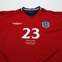 2002/04 Rooney #23 England Vintage Umbro Away Debut Football Shirt (M) Australia