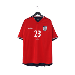 2002/04 Rooney #23 England Vintage Umbro Away Debut Football Shirt XL Australia