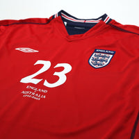 2002/04 Rooney #23 England Vintage Umbro Away Debut Football Shirt XL Australia