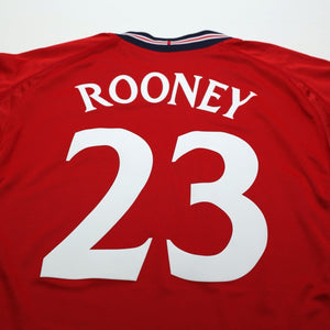 2002/04 Rooney #23 England Vintage Umbro Away Debut Football Shirt XL Australia